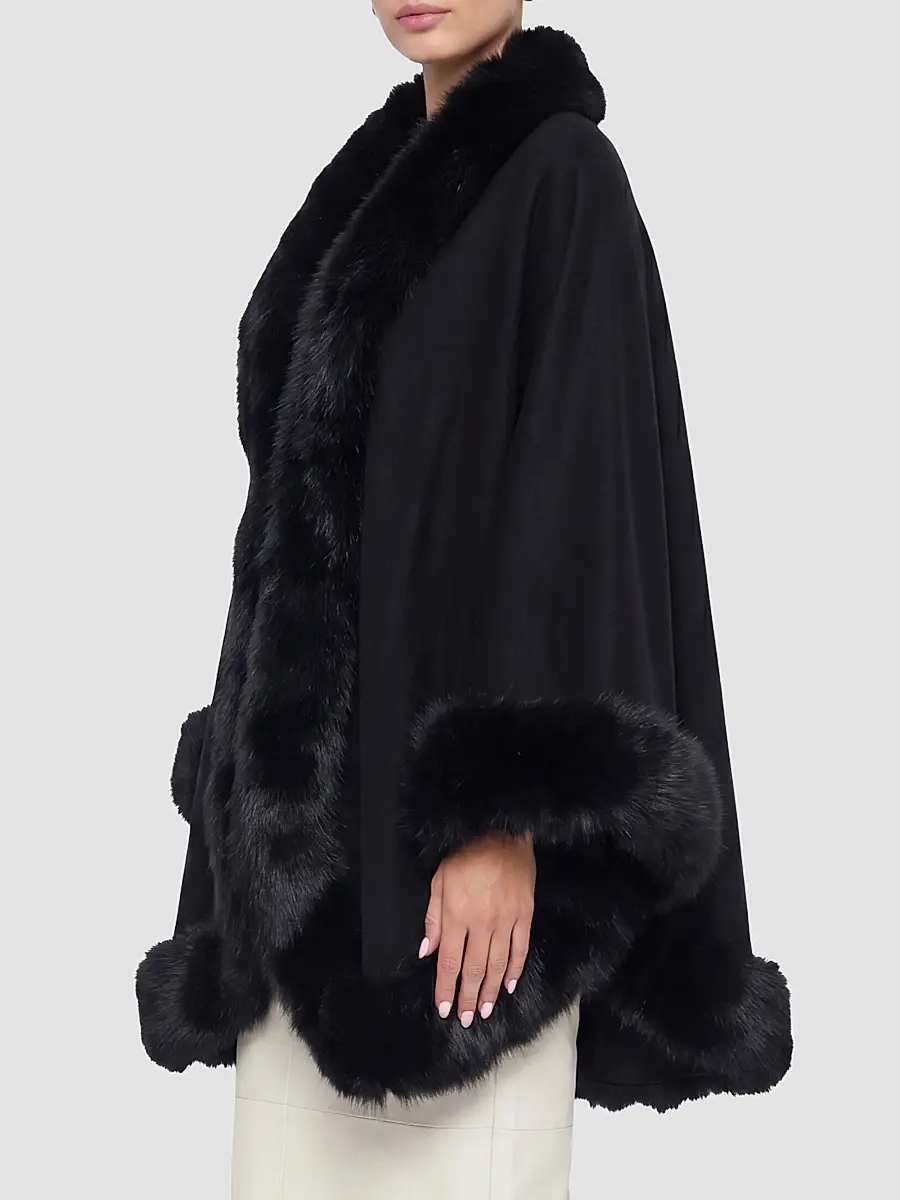 Gorski Women's Select Cashmere Cape | Thumbnail 4