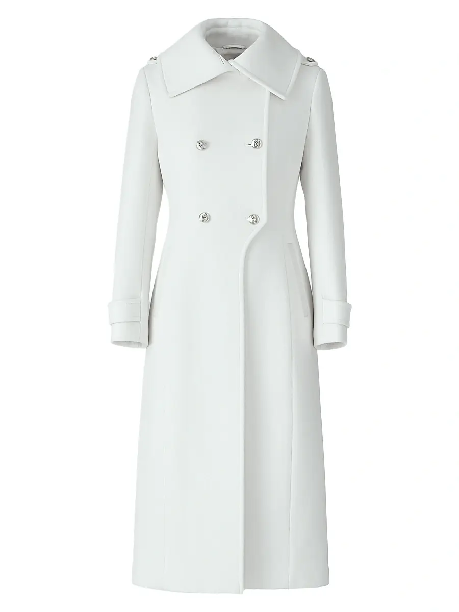 Mackage Women's Elodie Double-Breasted Wool Coat - Cream - Size XL | Image 1 Mackage Women's Elodie Double-Breasted Wool Coat - Cream - Size XL | Image 1