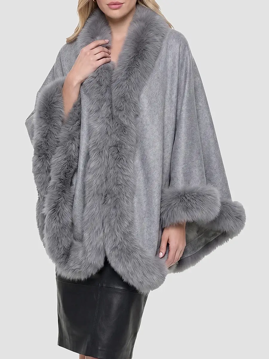 Gorski Women's Select Cashmere Cape | Thumbnail 4