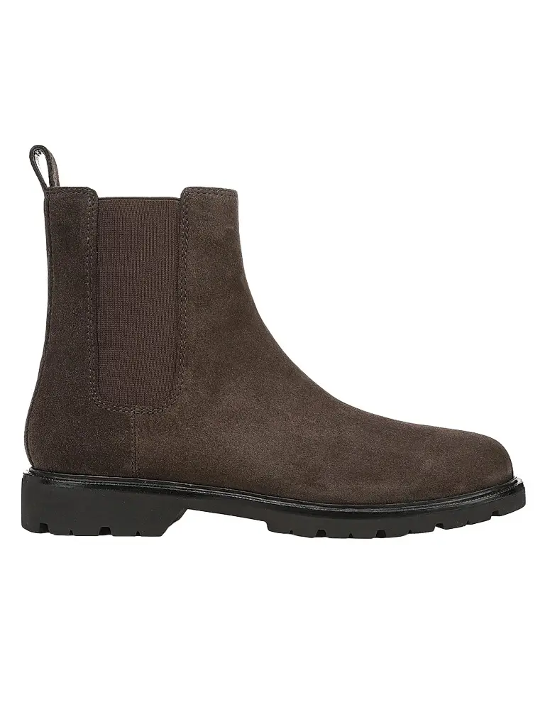 Vince Women's Sevyn 30MM Suede Chelsea Boots - Elmwood | Image 1 Vince Women's Sevyn 30MM Suede Chelsea Boots - Elmwood | Image 1