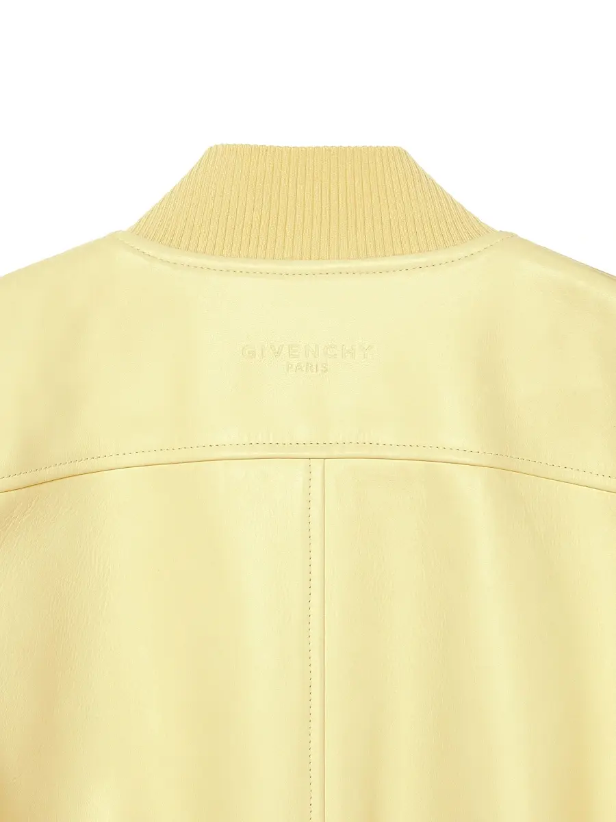 Givenchy Women's Bomber in Nappa Leather - Pale Yellow | Thumbnail 5
