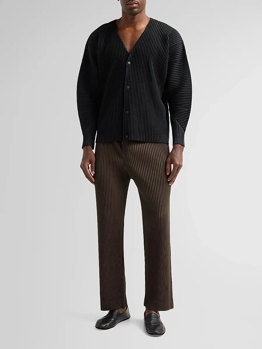 Homme Plissé Issey Miyake Men Pleated Knit Pants | Thumbnail 2