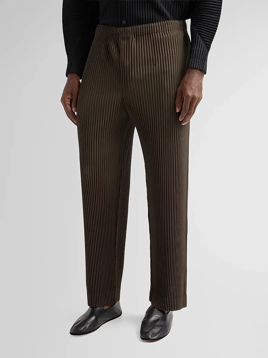 Homme Plissé Issey Miyake Men Pleated Knit Pants | Thumbnail 4