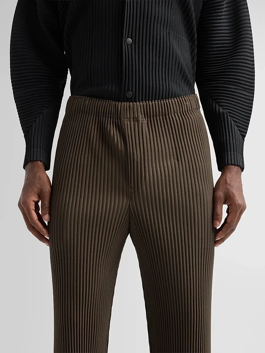 Homme Plissé Issey Miyake Men Pleated Knit Pants | Thumbnail 5