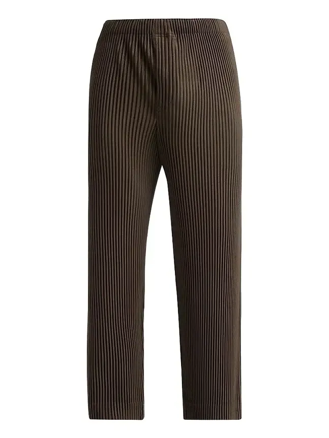 Men Pleated Knit Pants