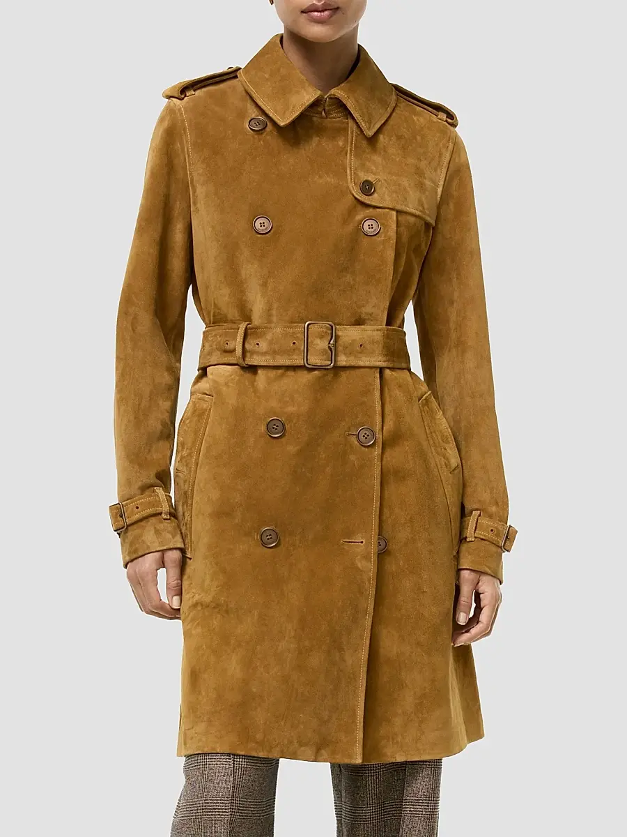 Burberry Women's Kennsington Cashmere Trench Coat | Thumbnail 5
