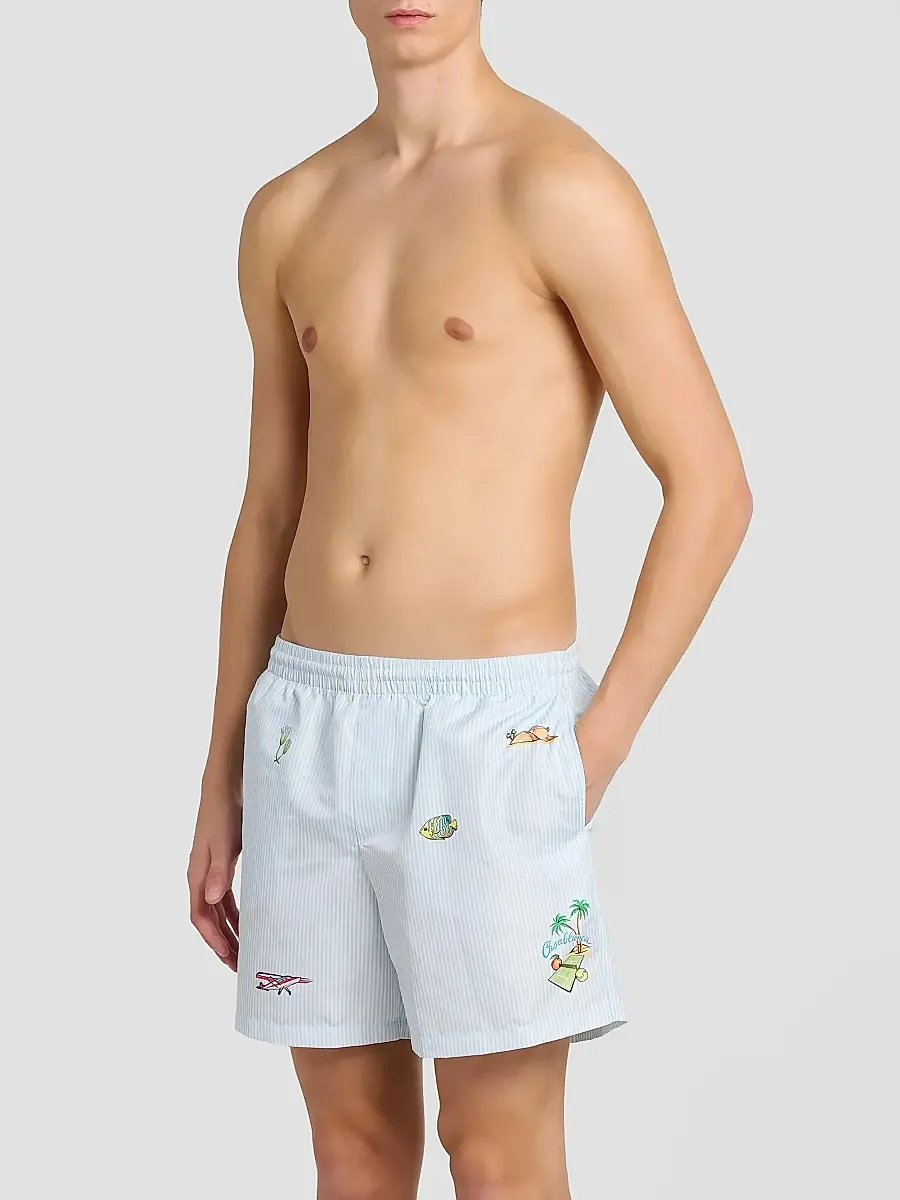 Casablanca Men's Printed Swim Shorts | Thumbnail 4 Casablanca Men's Printed Swim Shorts | Thumbnail 4