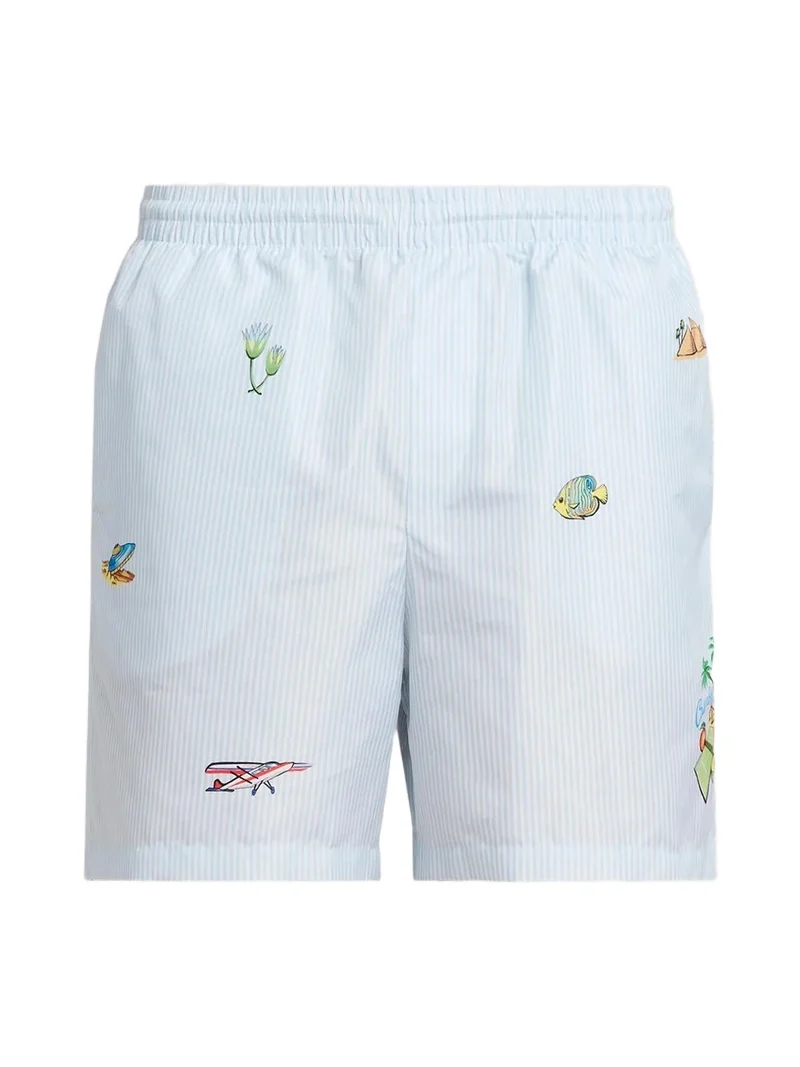 Casablanca Men's Printed Swim Shorts