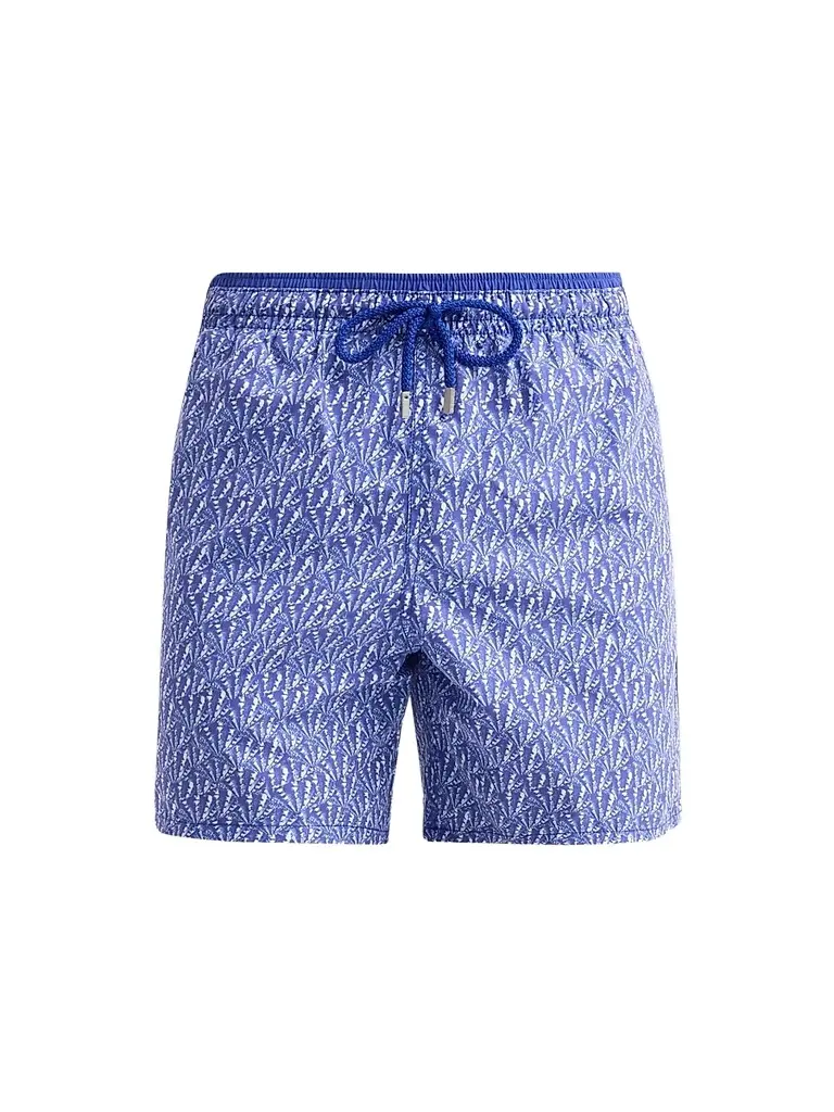 Vilebrequin Men's Graphic Shells Swim Trunks - Royal Sky | Image 1 Vilebrequin Men's Graphic Shells Swim Trunks - Royal Sky | Image 1
