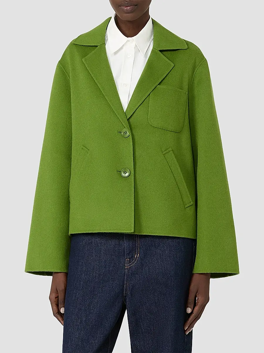 Weekend Max Mara Women's Double Wool Cropped Jacket | Thumbnail 3 Weekend Max Mara Women's Double Wool Cropped Jacket | Thumbnail 3