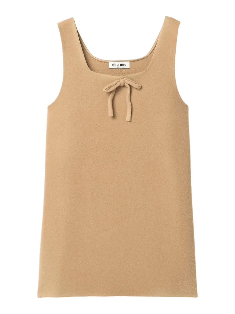 Miu Miu Women's Waxed Double Wool Dress