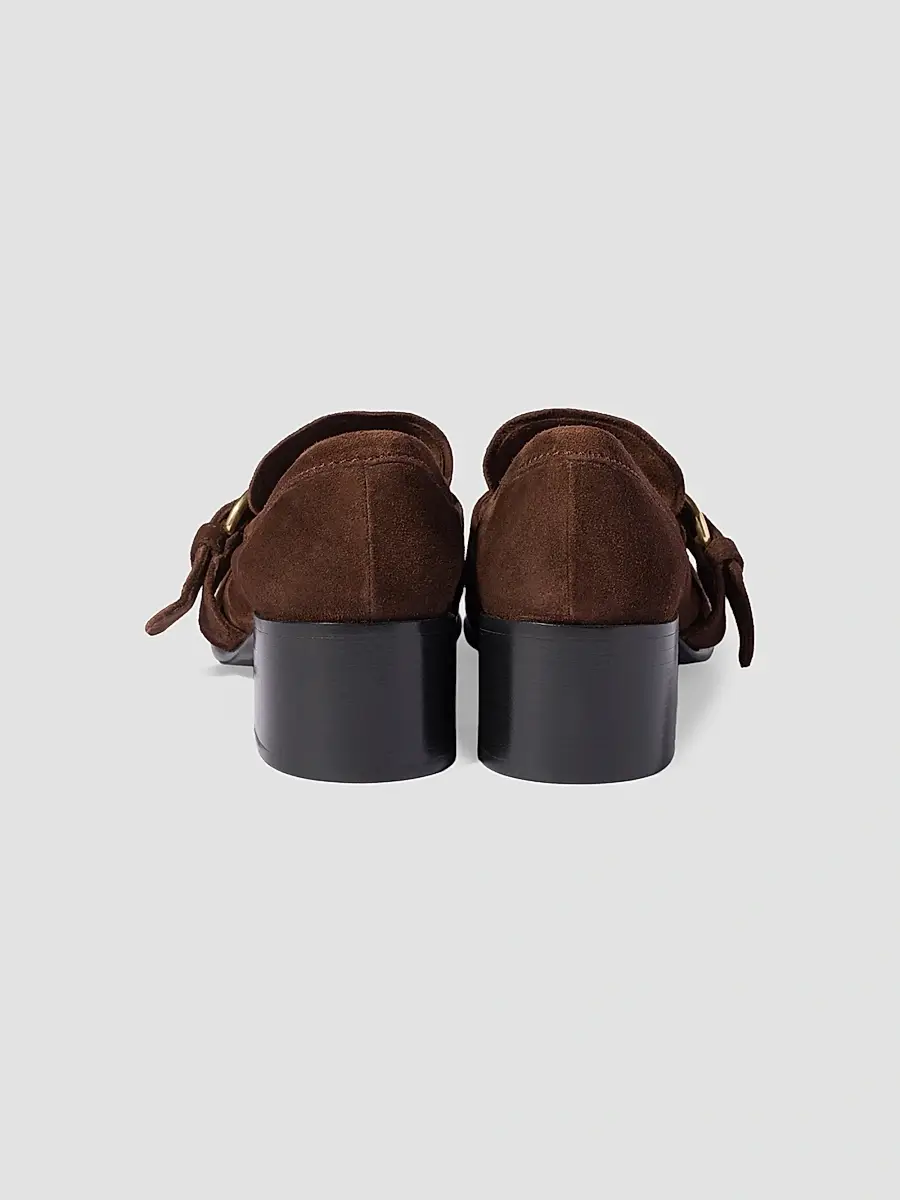 Miu Miu Women's Suede Loafers with Buckle - Brown | Thumbnail 3 Miu Miu Women's Suede Loafers with Buckle - Brown | Thumbnail 3