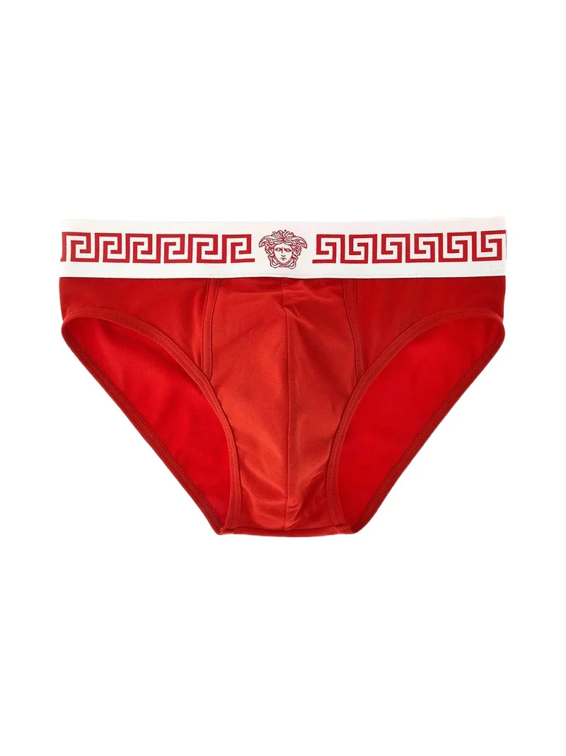 Men's Medusa Head Greco-Trim Jersey Brief