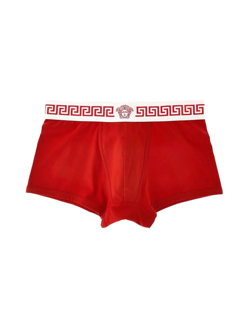 Men's Medusa Head Greco-Trim Jersey Trunk Brief Men's Medusa Head Greco-Trim Jersey Trunk Brief
