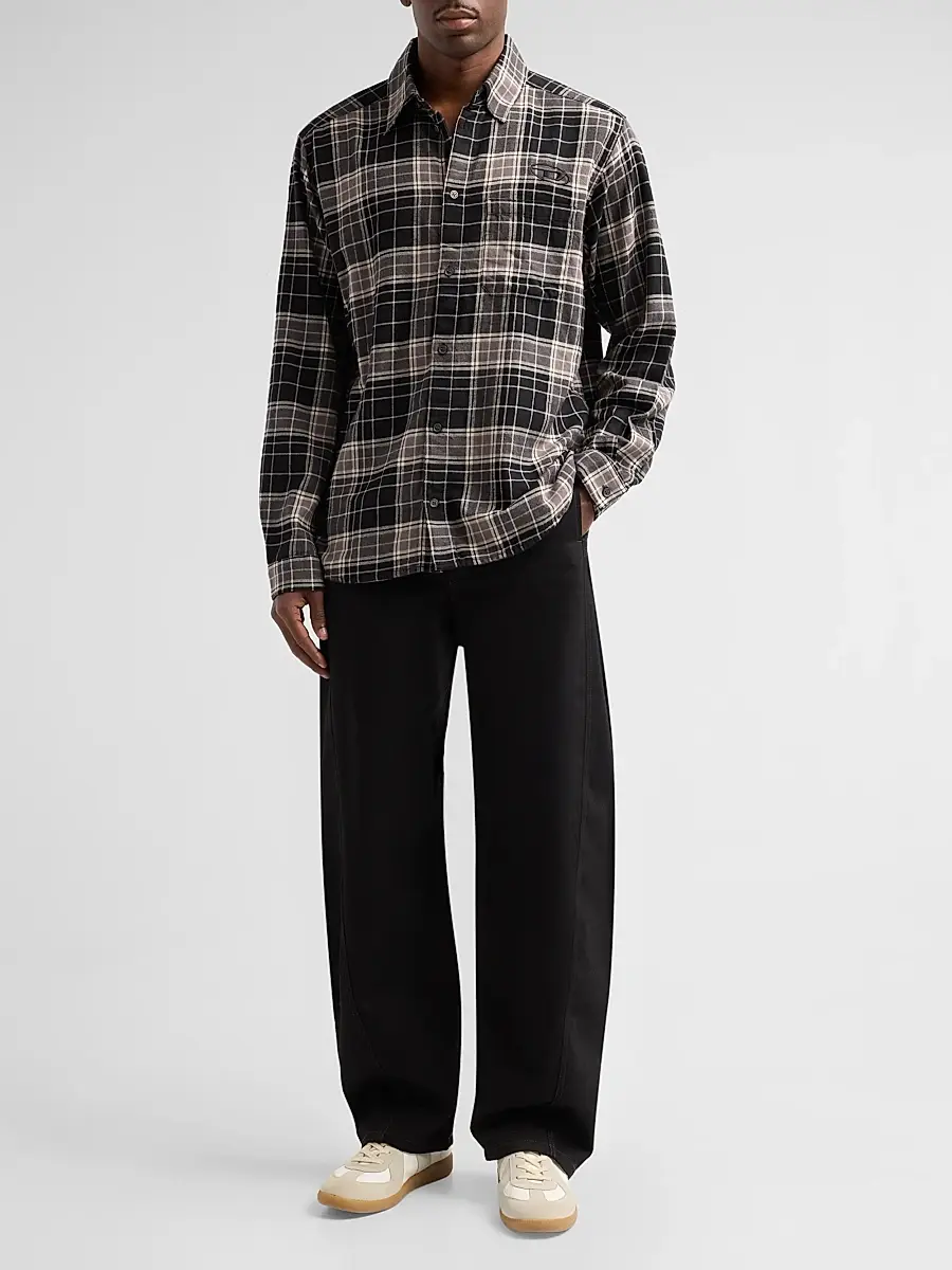 Diesel Men's Simply Plaid Flannel Shirt | Thumbnail 2 Diesel Men's Simply Plaid Flannel Shirt | Thumbnail 2
