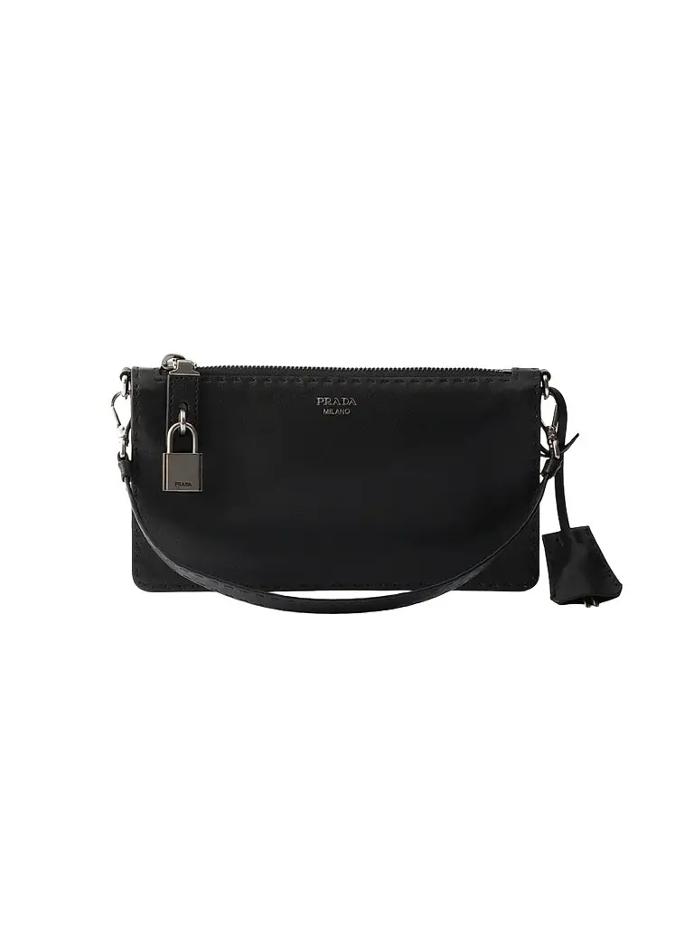 Prada Women's Nappa Leather Pouch | Image 1 Prada Women's Nappa Leather Pouch | Image 1