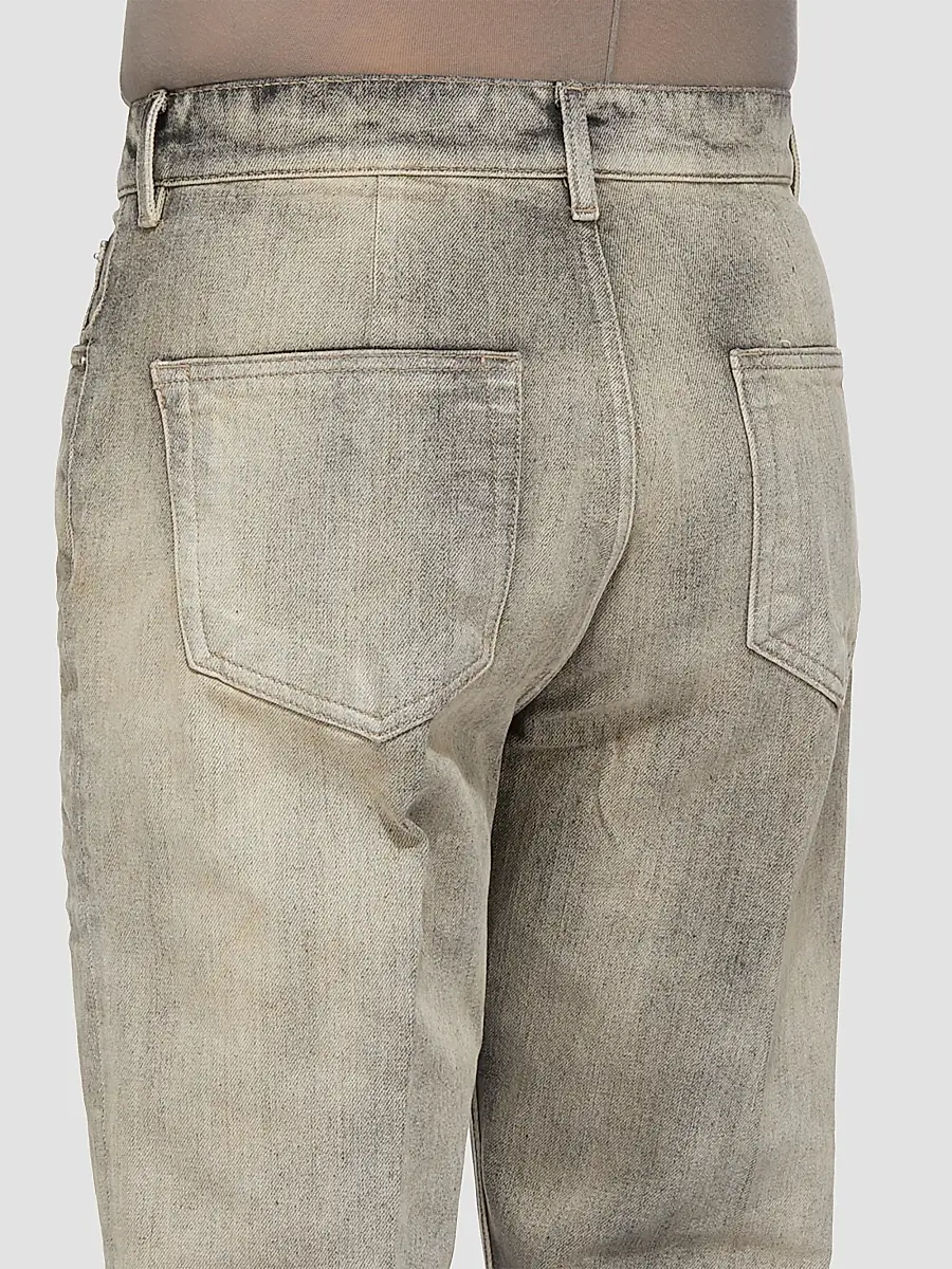 Rick Owens Men's Bolan Cotton Denim Cutoff Shorts | Thumbnail 6