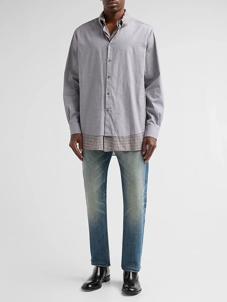 Maison Margiela Men's Double Cotton Shirt | Thumbnail 2