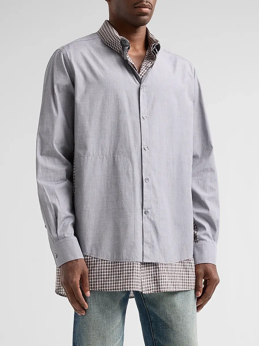 Maison Margiela Men's Double Cotton Shirt | Thumbnail 4