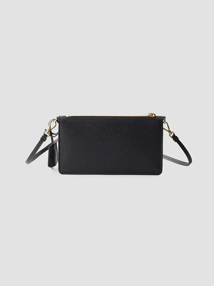 Prada Women's Saffiano Leather Smartphone Pouch | Thumbnail 3 Prada Women's Saffiano Leather Smartphone Pouch | Thumbnail 3
