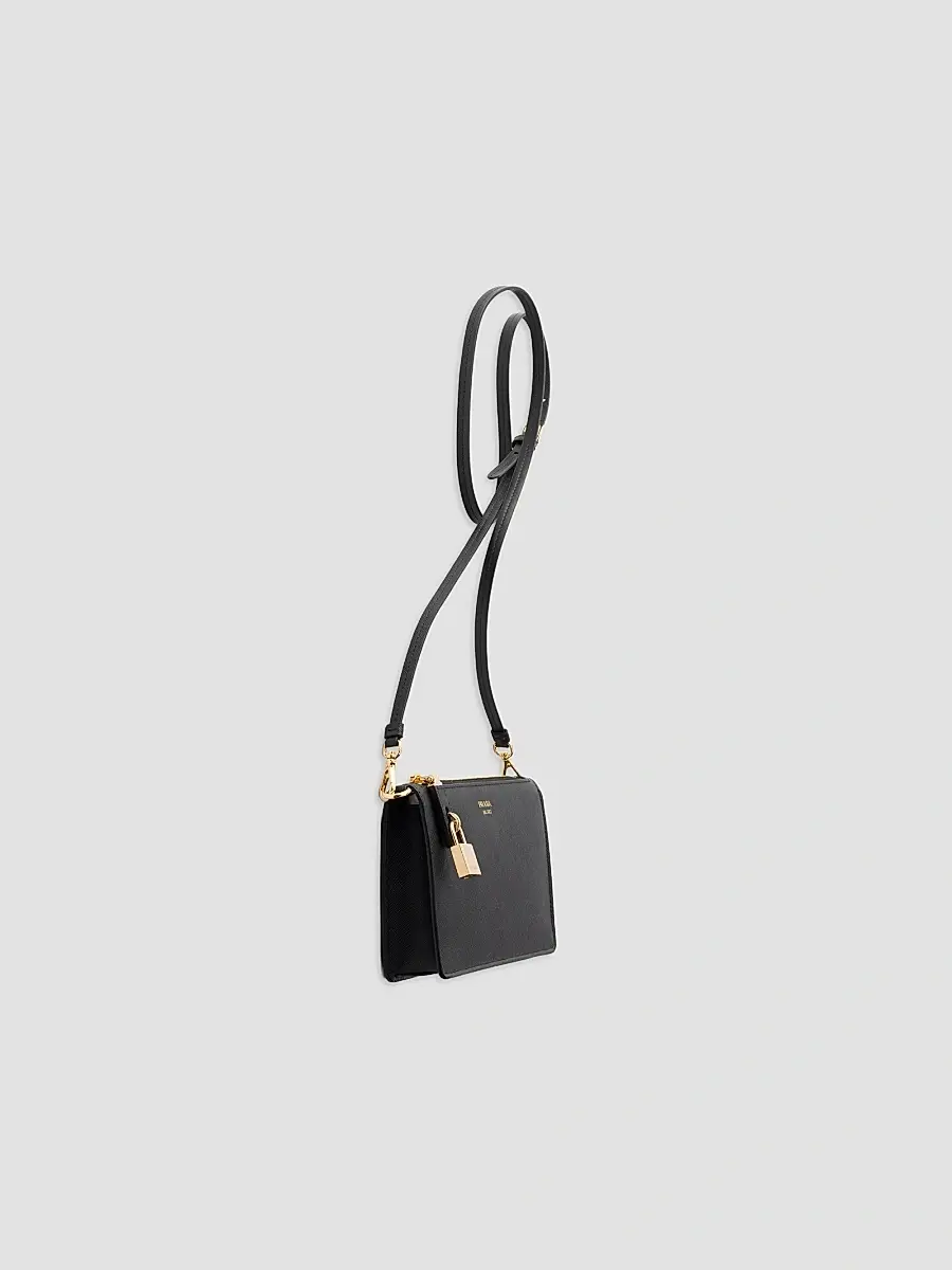 Prada Women's Saffiano Leather Smartphone Pouch | Thumbnail 4 Prada Women's Saffiano Leather Smartphone Pouch | Thumbnail 4