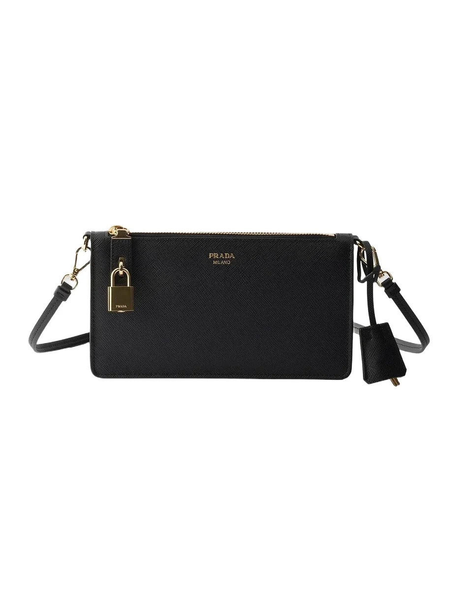 Women's Saffiano Leather Smartphone Pouch