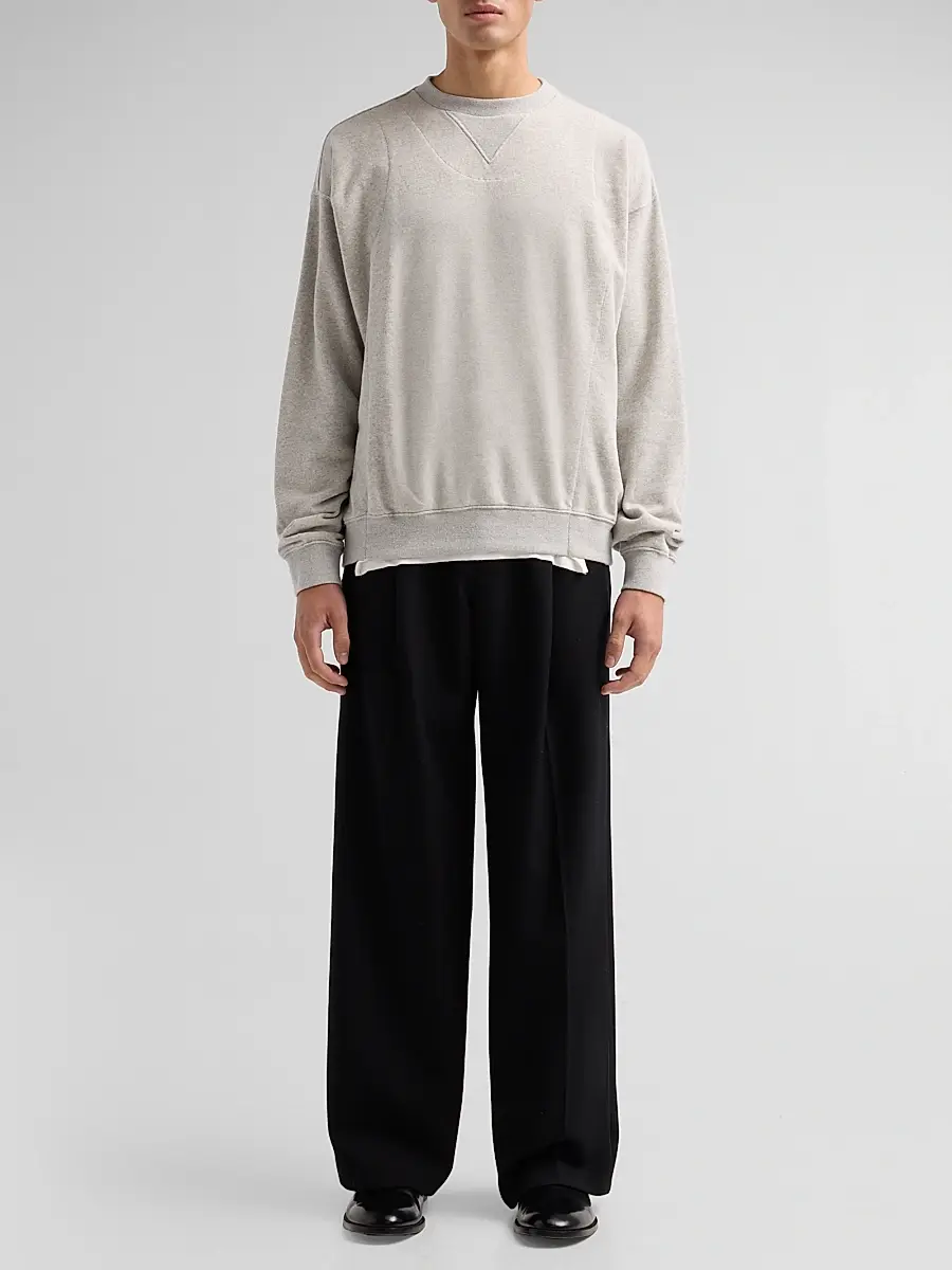 Maison Margiela Men's Double Layered Crewneck Sweatshirt | Thumbnail 2 Maison Margiela Men's Double Layered Crewneck Sweatshirt | Thumbnail 2