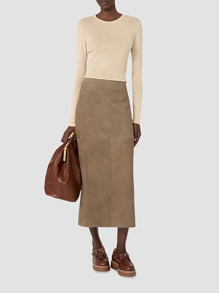 Weekend Max Mara Women's Wool and Silk Gauze Jersey T-Shirt | Thumbnail 2 Weekend Max Mara Women's Wool and Silk Gauze Jersey T-Shirt | Thumbnail 2