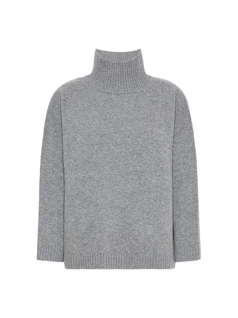 Weekend Max Mara Women's Wool Knit Turtleneck Jumper - Medium Grey | Image 1 Weekend Max Mara Women's Wool Knit Turtleneck Jumper - Medium Grey | Image 1