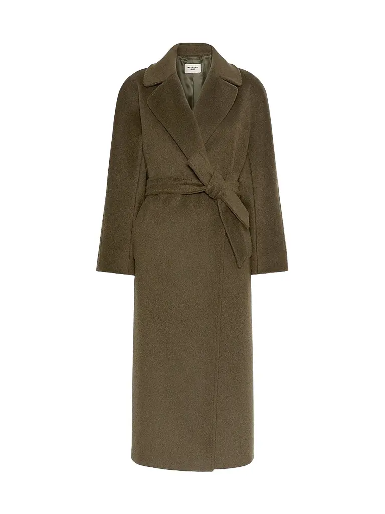 Weekend Max Mara Women's Wool and Alpaca Teddy Coat - Kakhi | Image 1 Weekend Max Mara Women's Wool and Alpaca Teddy Coat - Kakhi | Image 1