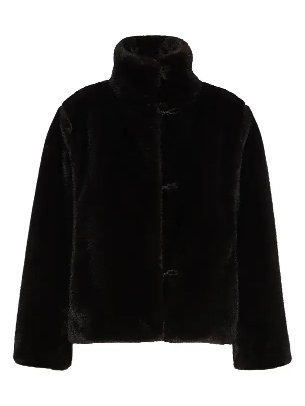 Women's Fluffy Textured Cropped Coat