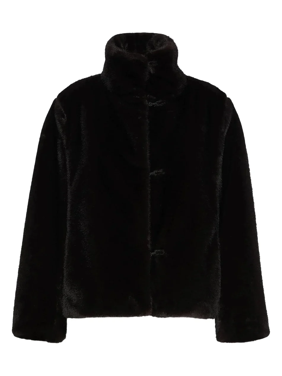 Max Mara Women's Fluffy Textured Cropped Coat