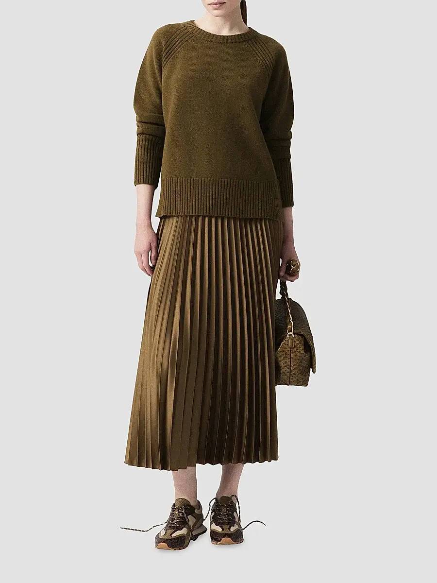 Marella Women's Pleated Satin Skirt | Thumbnail 2 Marella Women's Pleated Satin Skirt | Thumbnail 2