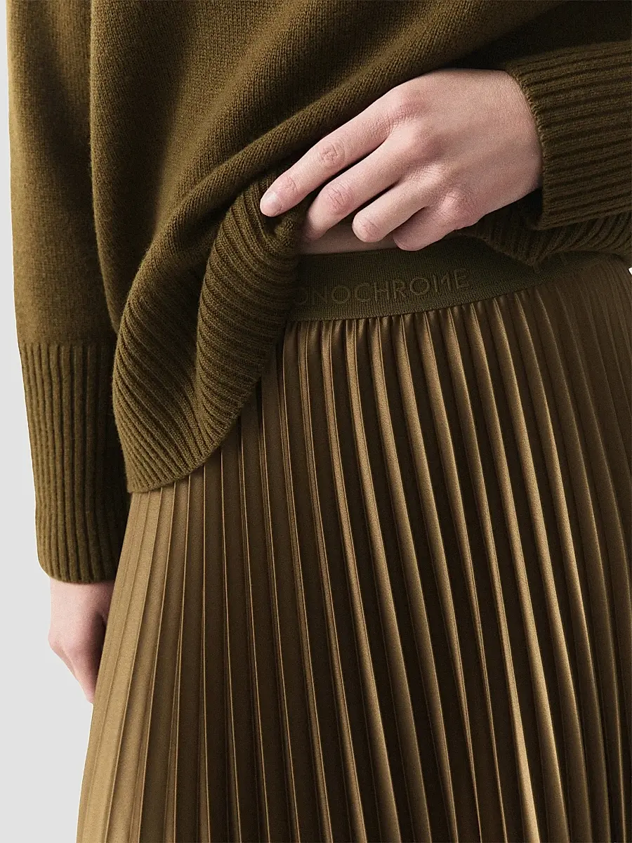 Marella Women's Pleated Satin Skirt | Thumbnail 5 Marella Women's Pleated Satin Skirt | Thumbnail 5