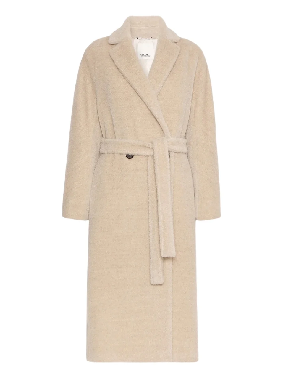 Max Mara Women's Double Breasted Alpaca and Wool Coat - Albino