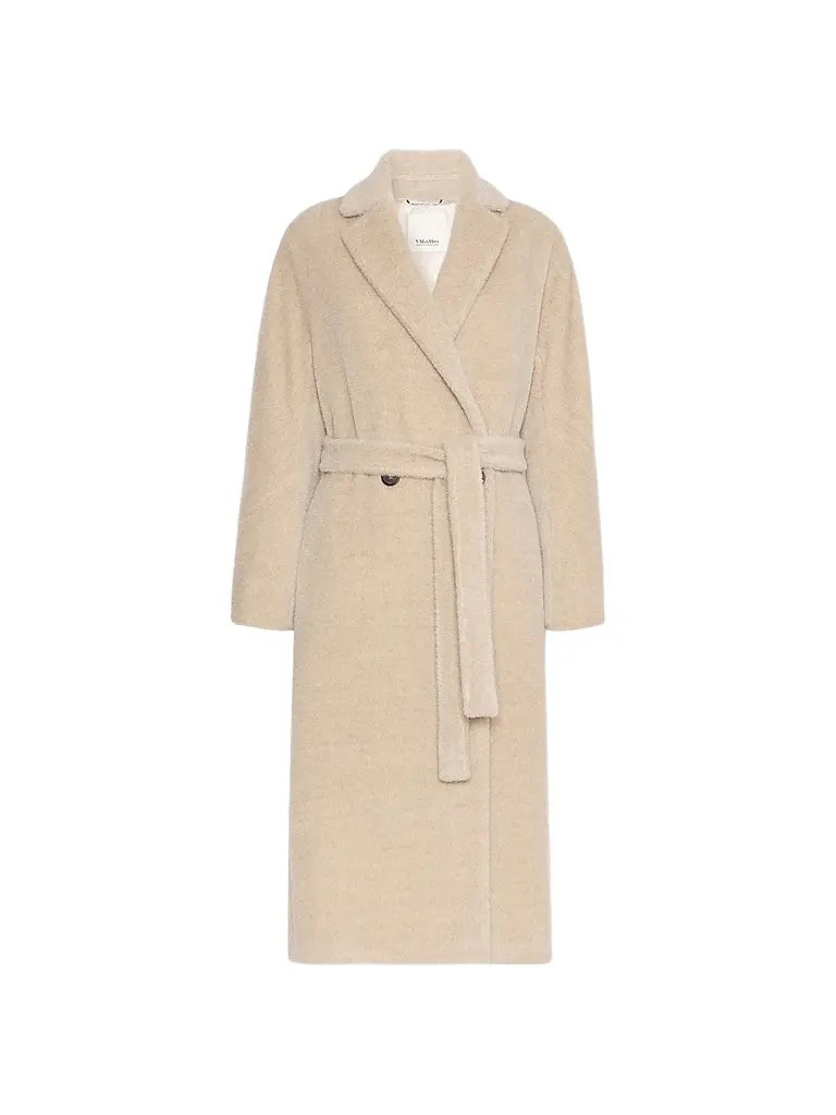 Max Mara Women's Double Breasted Alpaca and Wool Coat - Albino | Image 1 Max Mara Women's Double Breasted Alpaca and Wool Coat - Albino | Image 1