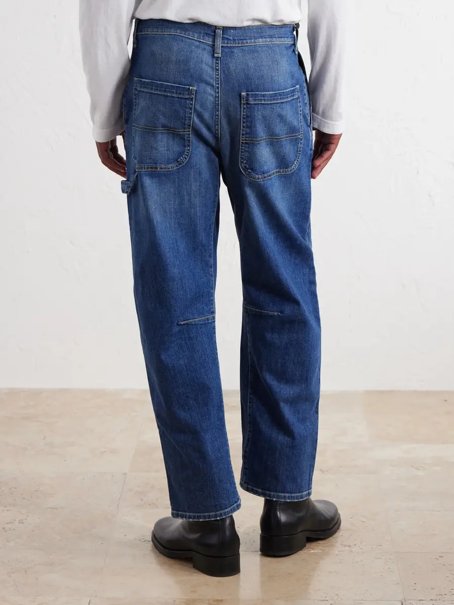 Nili Lotan Carpenter Straight-Leg Cropped Jeans - Men | Thumbnail 4 Nili Lotan Carpenter Straight-Leg Cropped Jeans - Men | Thumbnail 4
