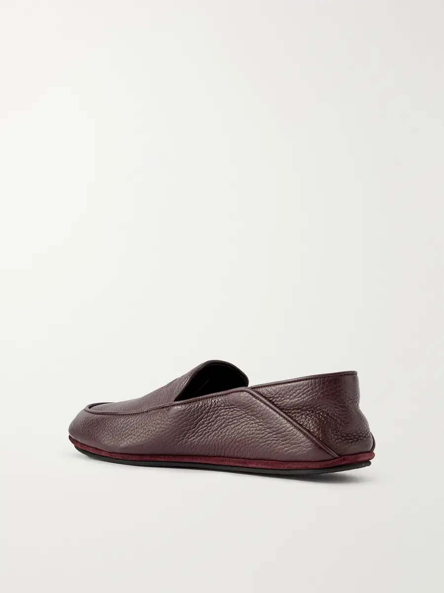 John Lobb Kingston II Collapsible-Heel Full-Grain Deerskin Loafers - Men | Thumbnail 3