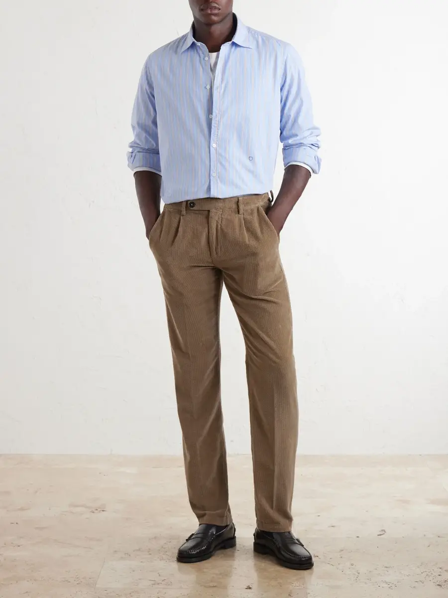 Massimo Alba Genova Striped Cotton-Poplin Shirt - Men | Thumbnail 2
