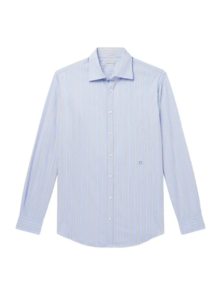 Massimo Alba Genova Striped Cotton-Poplin Shirt - Men | Image 1 Massimo Alba Genova Striped Cotton-Poplin Shirt - Men | Image 1