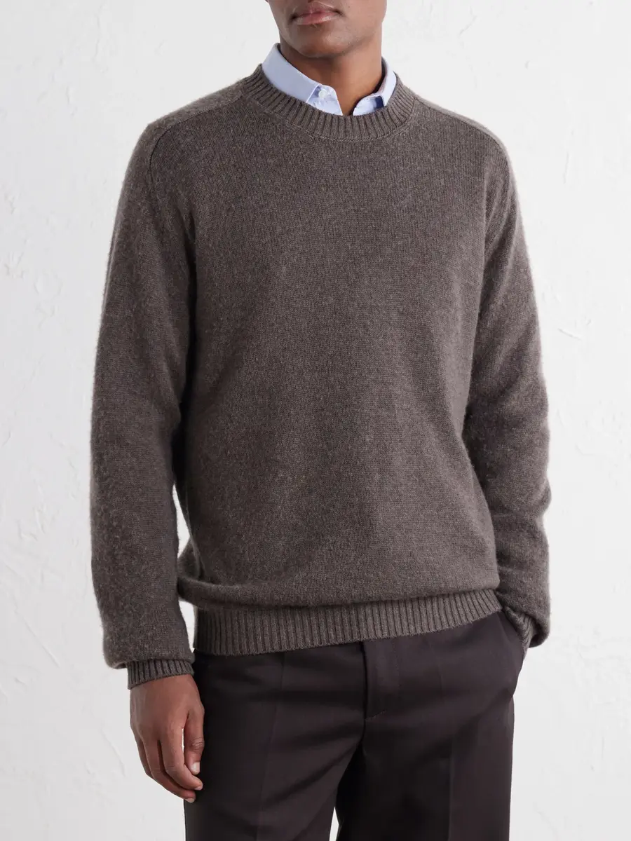 Boglioli Wool and Cashmere-Blend Sweater - Men | Thumbnail 3 Boglioli Wool and Cashmere-Blend Sweater - Men | Thumbnail 3
