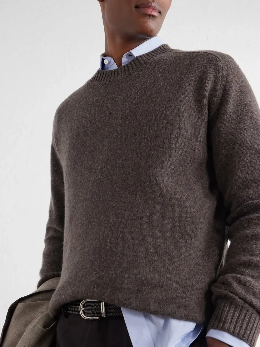 Boglioli Wool and Cashmere-Blend Sweater - Men | Thumbnail 5 Boglioli Wool and Cashmere-Blend Sweater - Men | Thumbnail 5
