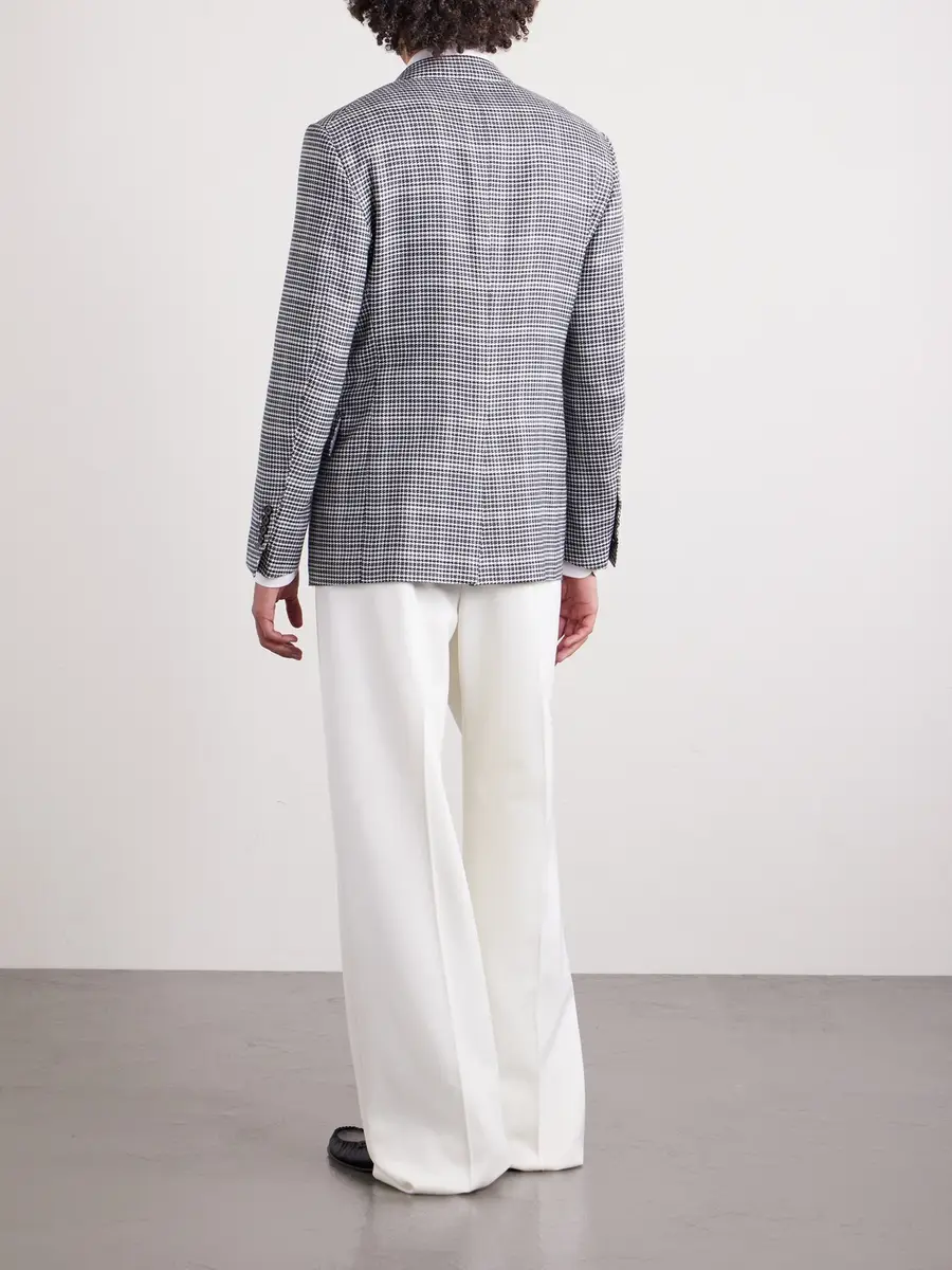 Tom Ford Houndstooth Wool-Blend Blazer - Men | Thumbnail 4 Tom Ford Houndstooth Wool-Blend Blazer - Men | Thumbnail 4