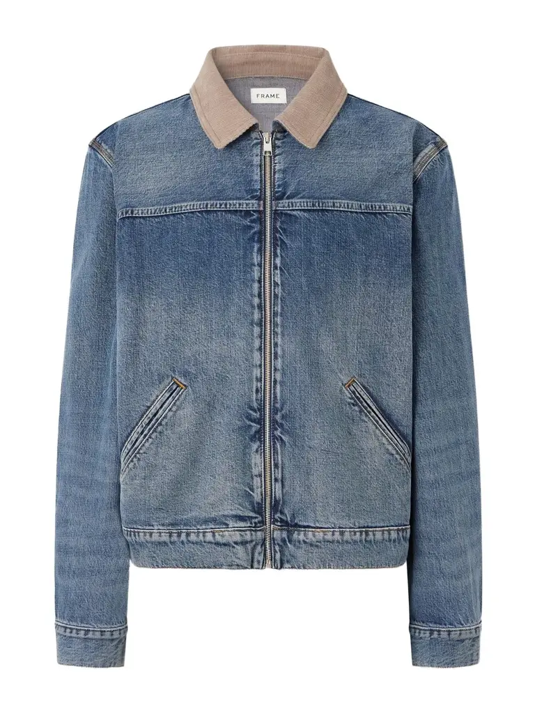Frame Corduroy Trimmed Cotton and Lyocell-blend Denim Jacket - Men