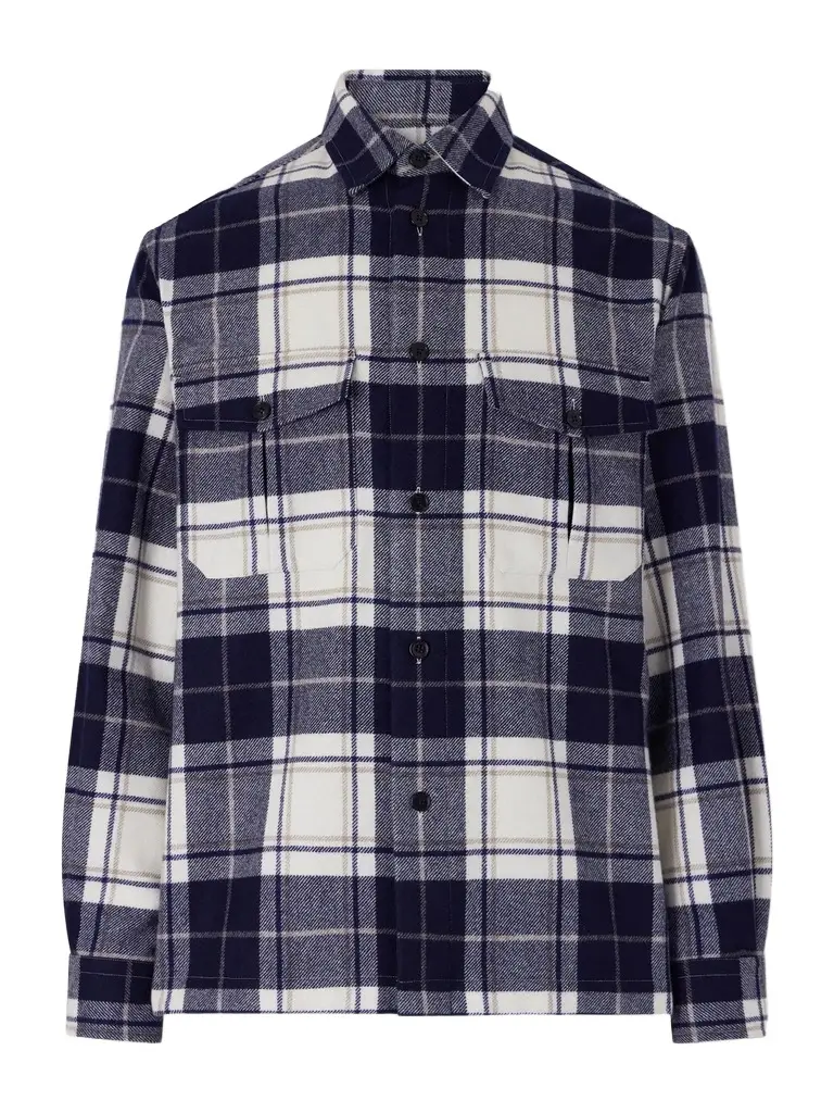 dunhill Checked Cashmere Overshirt - Men | Image 1 dunhill Checked Cashmere Overshirt - Men | Image 1