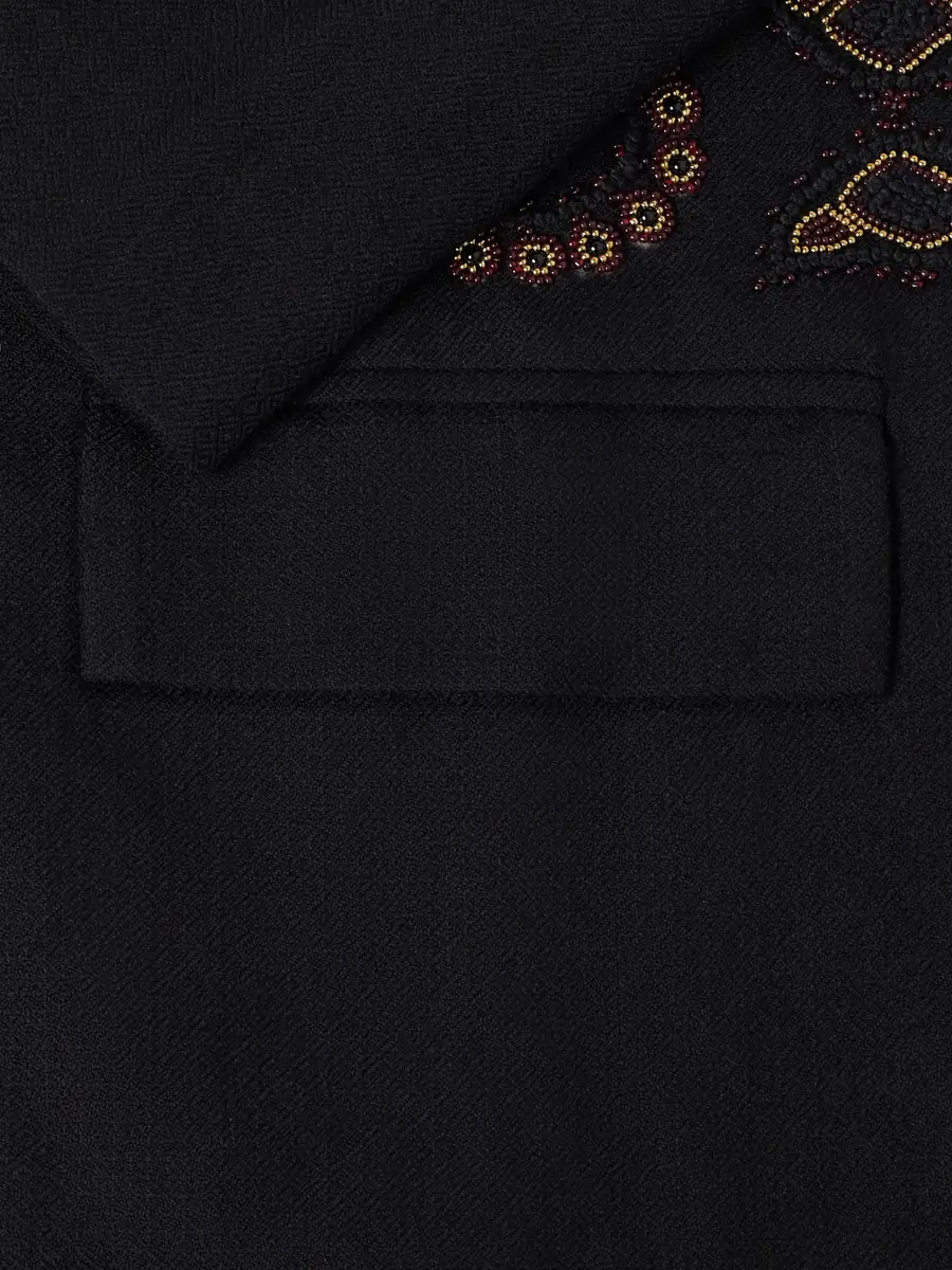 Kartik Research Embroidered Wool Blazer - Men | Thumbnail 6