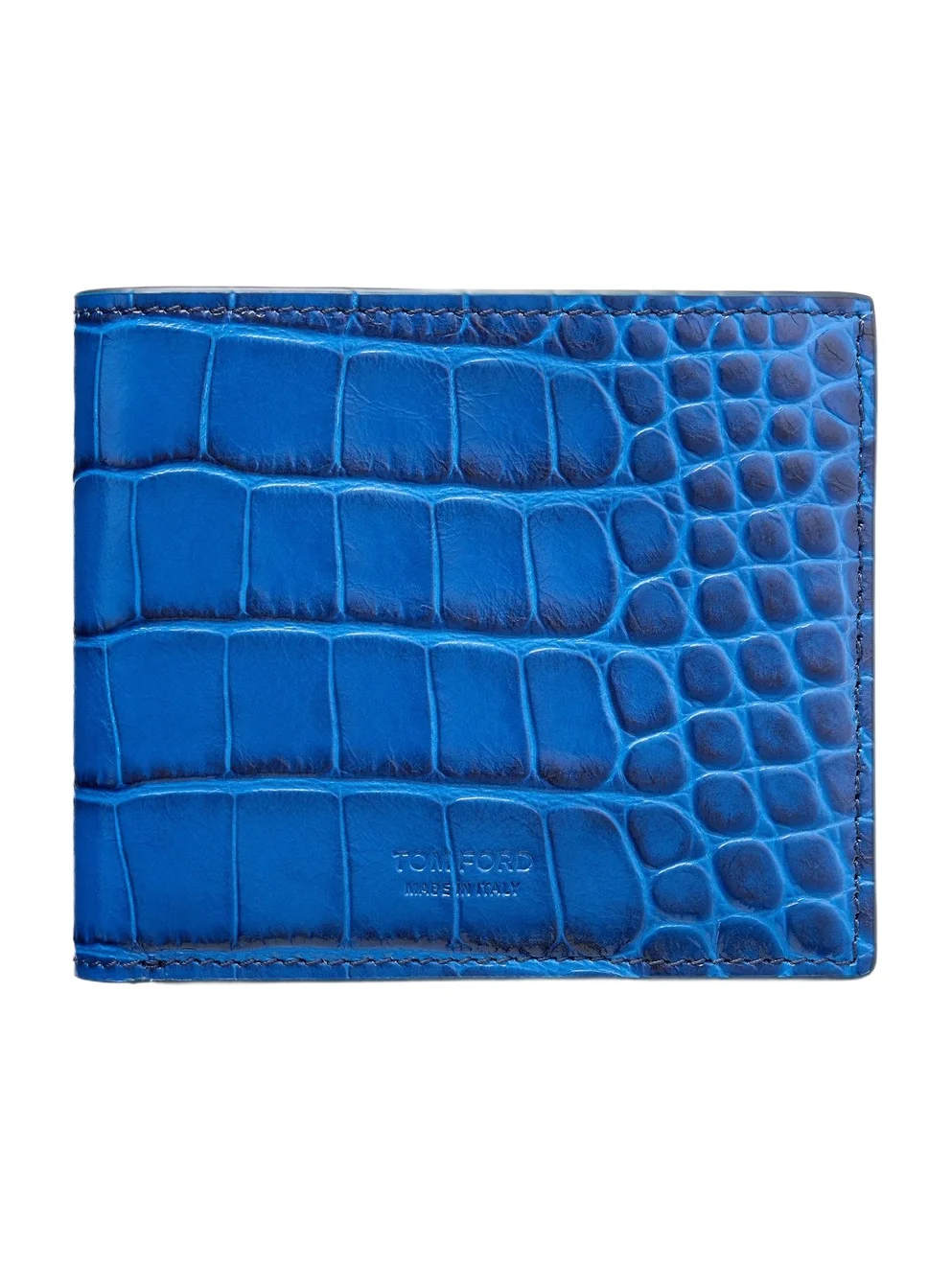 Tom Ford Croc-Effect Leather Bi-Fold Wallet - Men