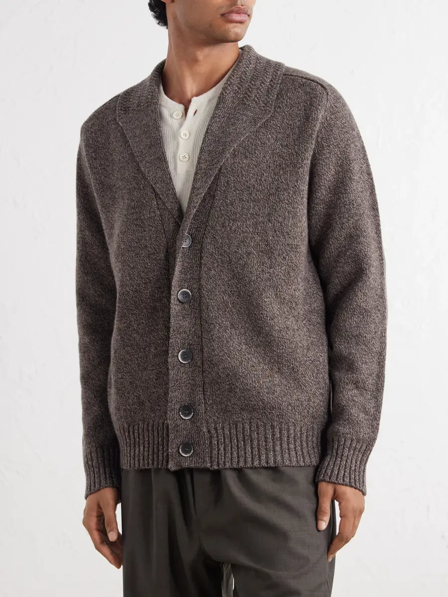 Altea Shawl-Collar Wool and Cashmere-Blend Cardigan - Men | Thumbnail 3