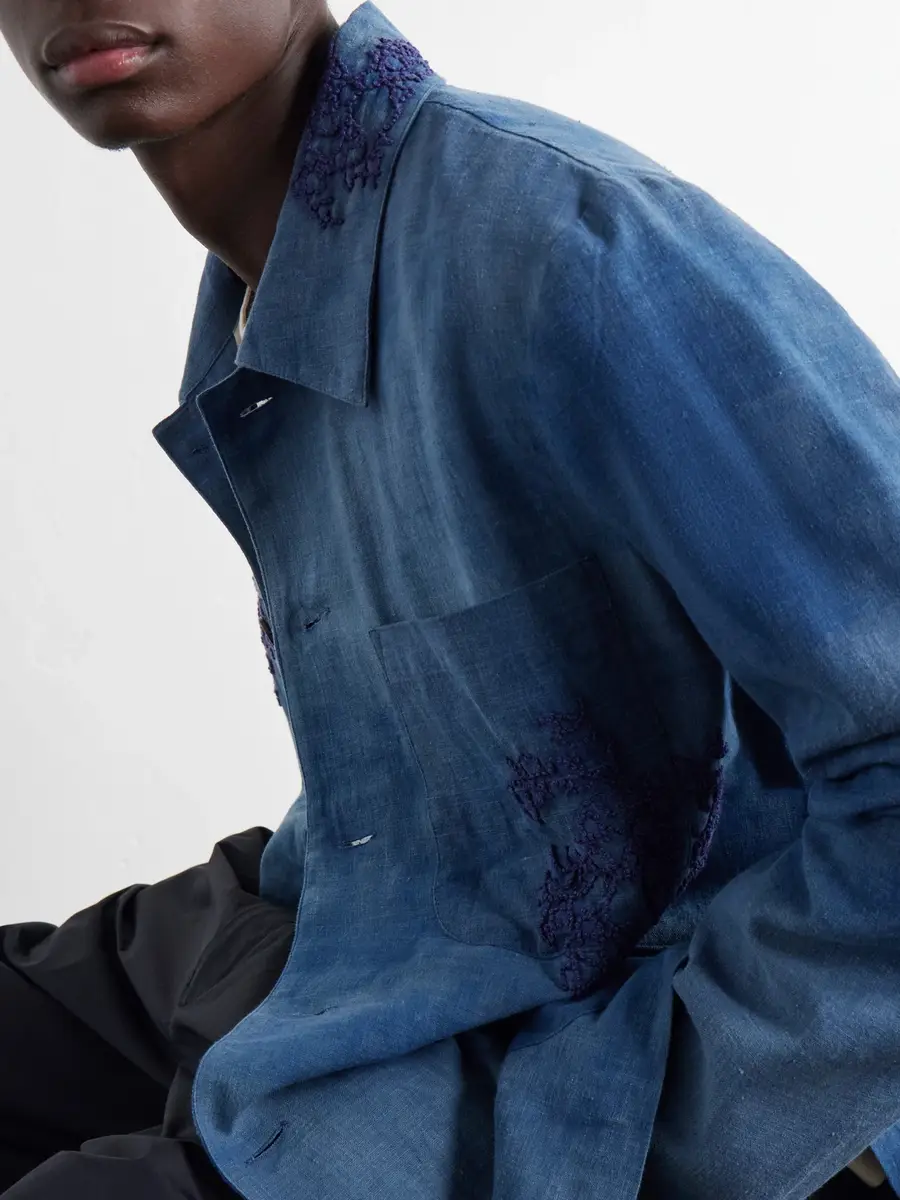 Kartik Research Embroidered Cotton Chore Jacket - Men | Thumbnail 5 Kartik Research Embroidered Cotton Chore Jacket - Men | Thumbnail 5