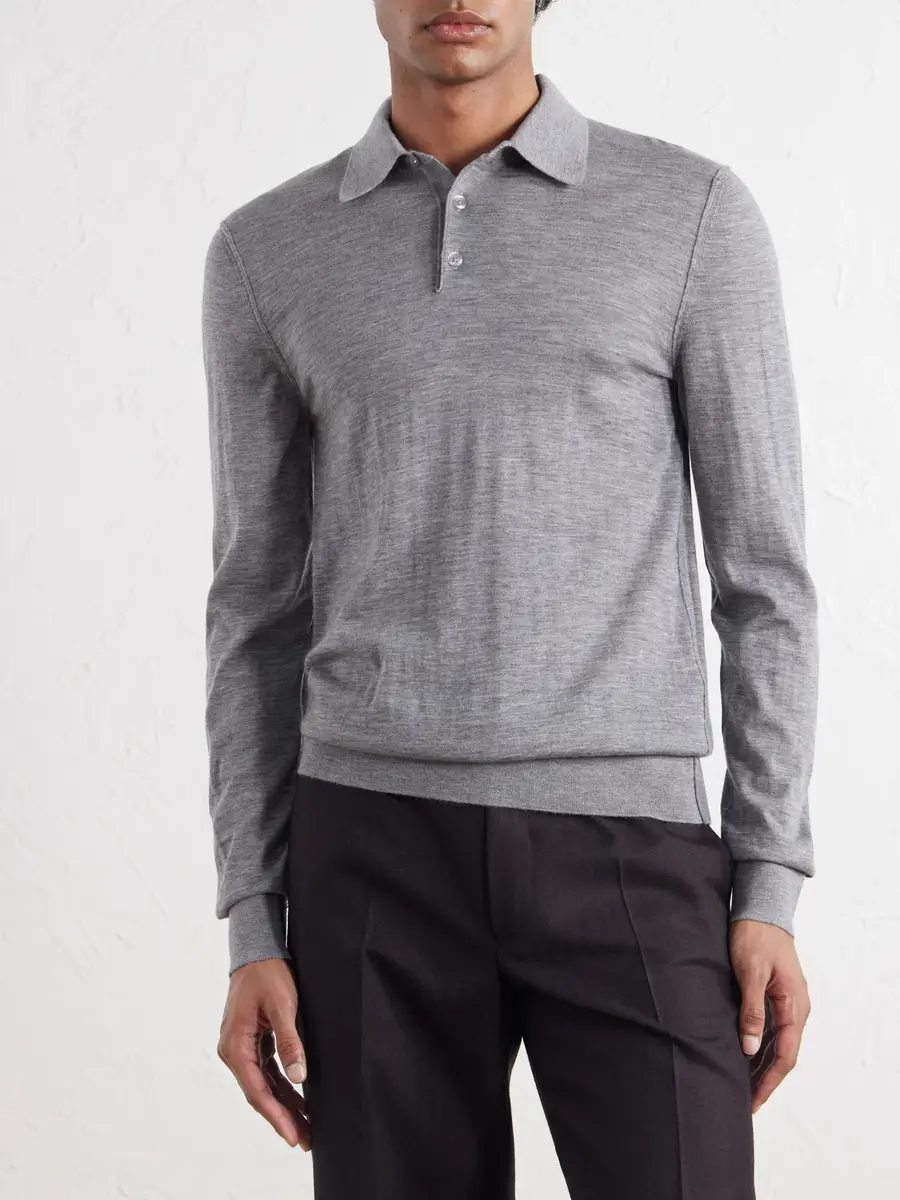 Dolce & Gabbana Cashmere Polo Sweater - Men | Thumbnail 3 Dolce & Gabbana Cashmere Polo Sweater - Men | Thumbnail 3